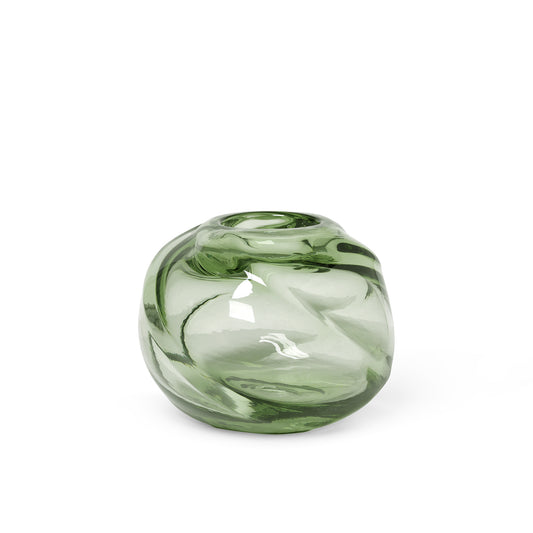Ferm Living Water Swirl pyöreä vaasi vaaleanvihreä