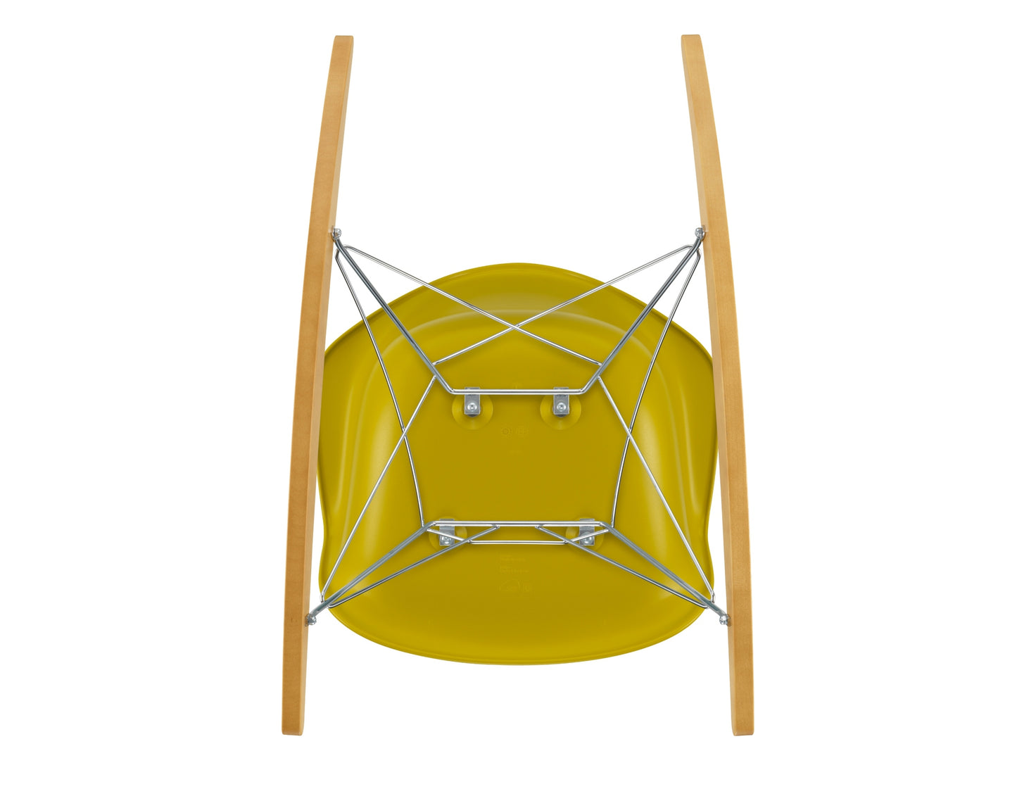 Vitra Eames RAR keinutuoli sinapinkeltainen/vaahtera