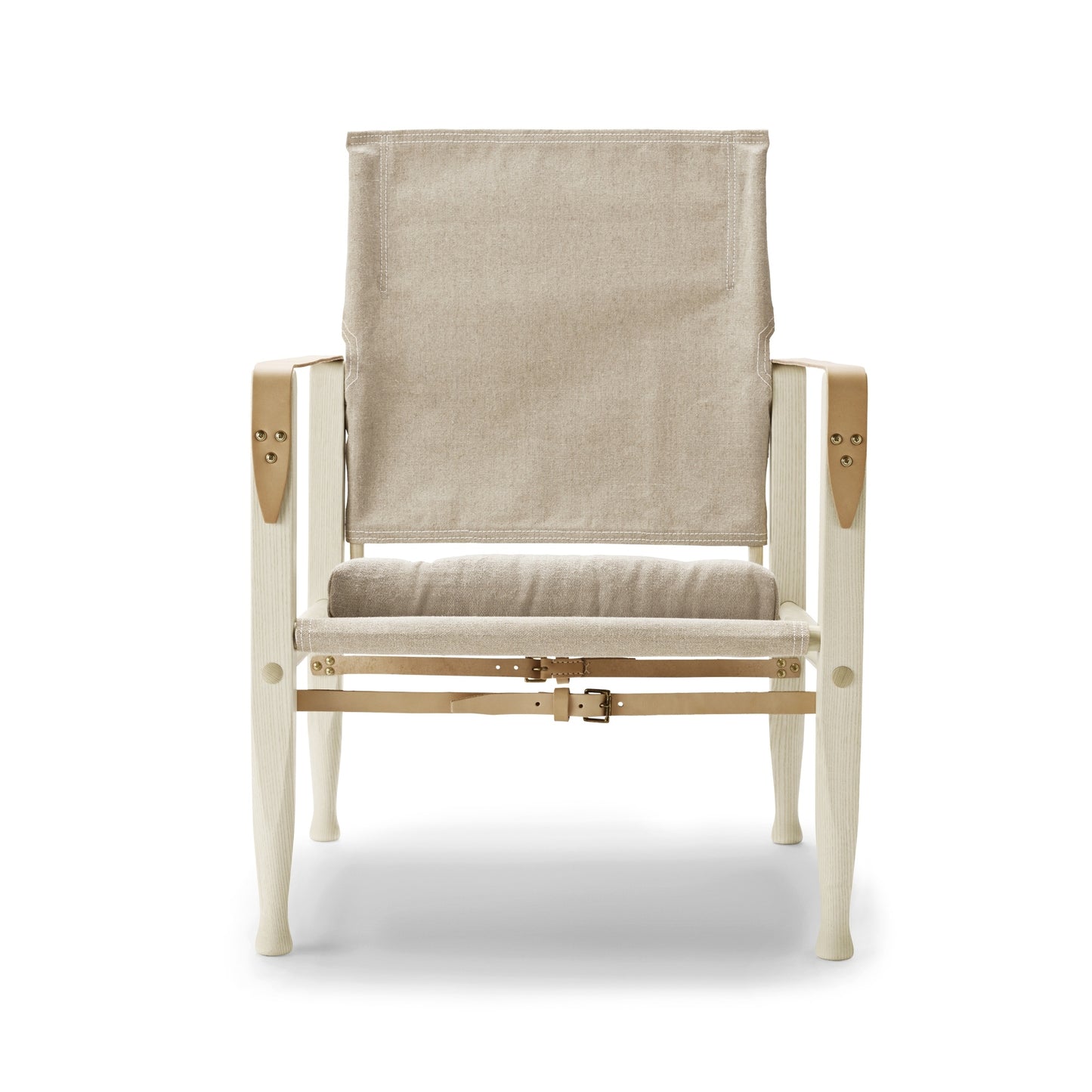 Carl Hansen & Søn KK47000 Safari tuoli valkoöljytty saarni/pellava