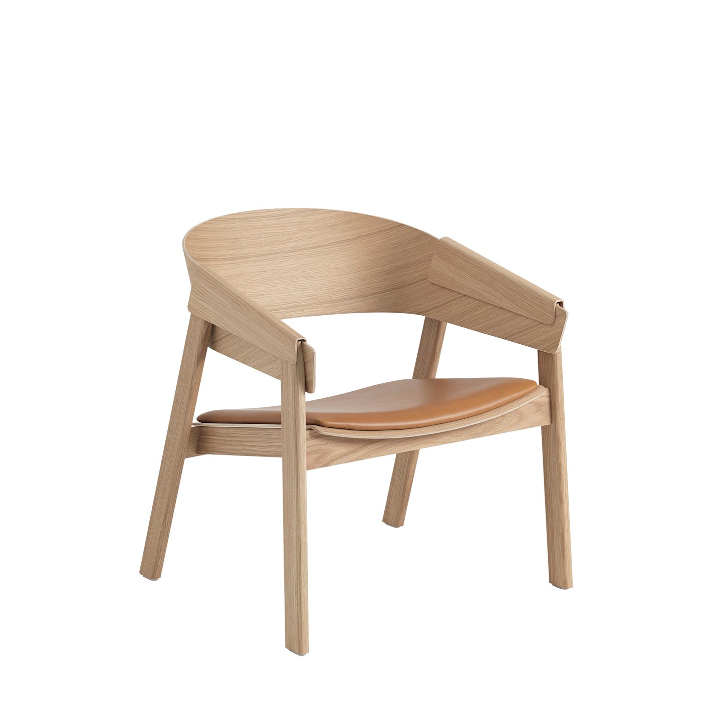 Muuto Cover lounge tuoli tammi/nahka