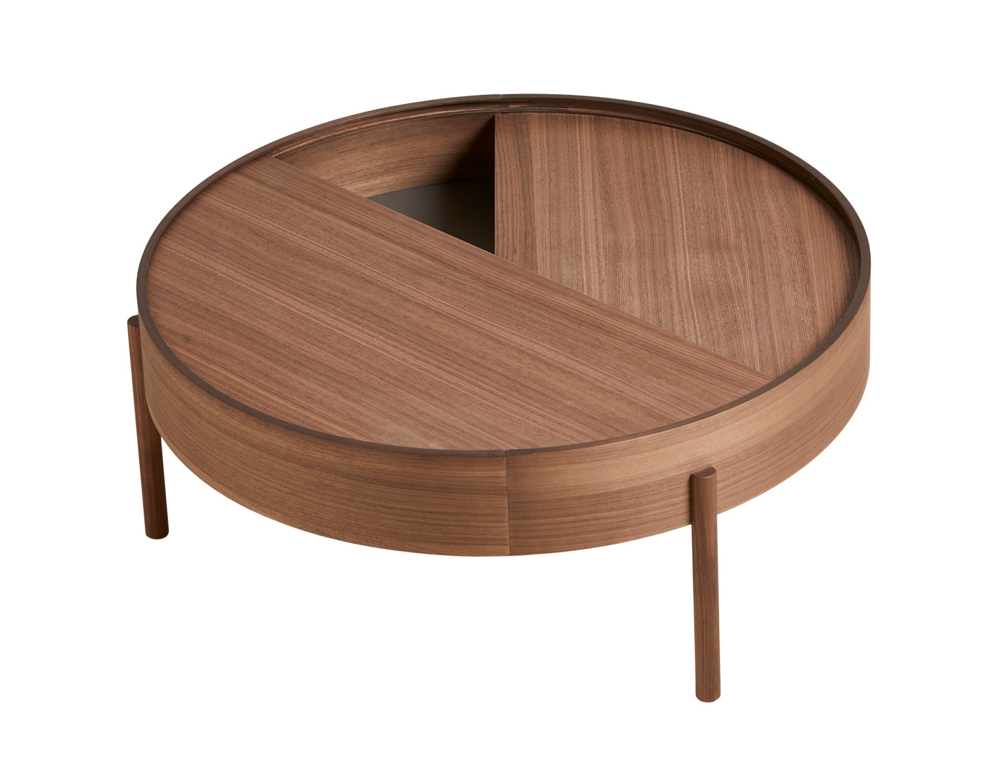 WOUD Arc sohvapöytä 89cm pähkinä