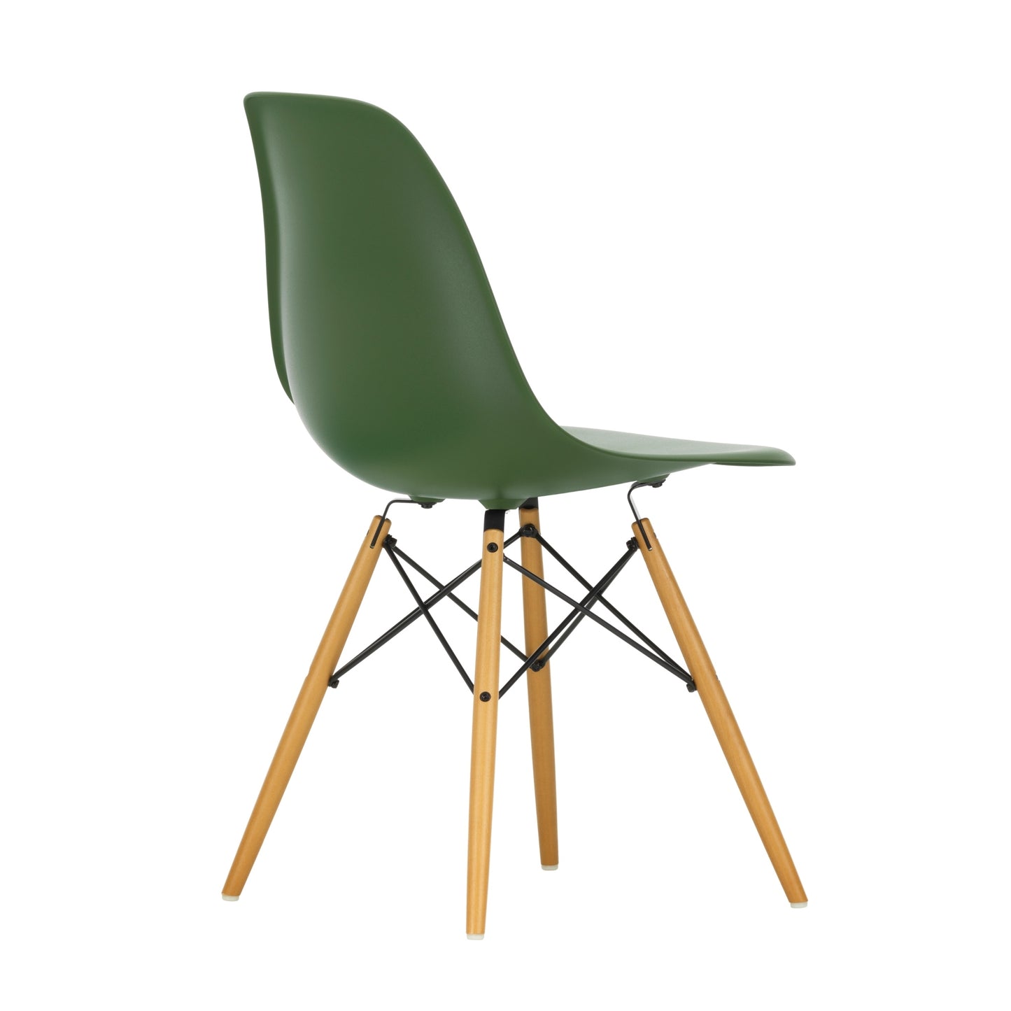 Vitra Eames DSW tuoli tummanvihreä/vaahtera