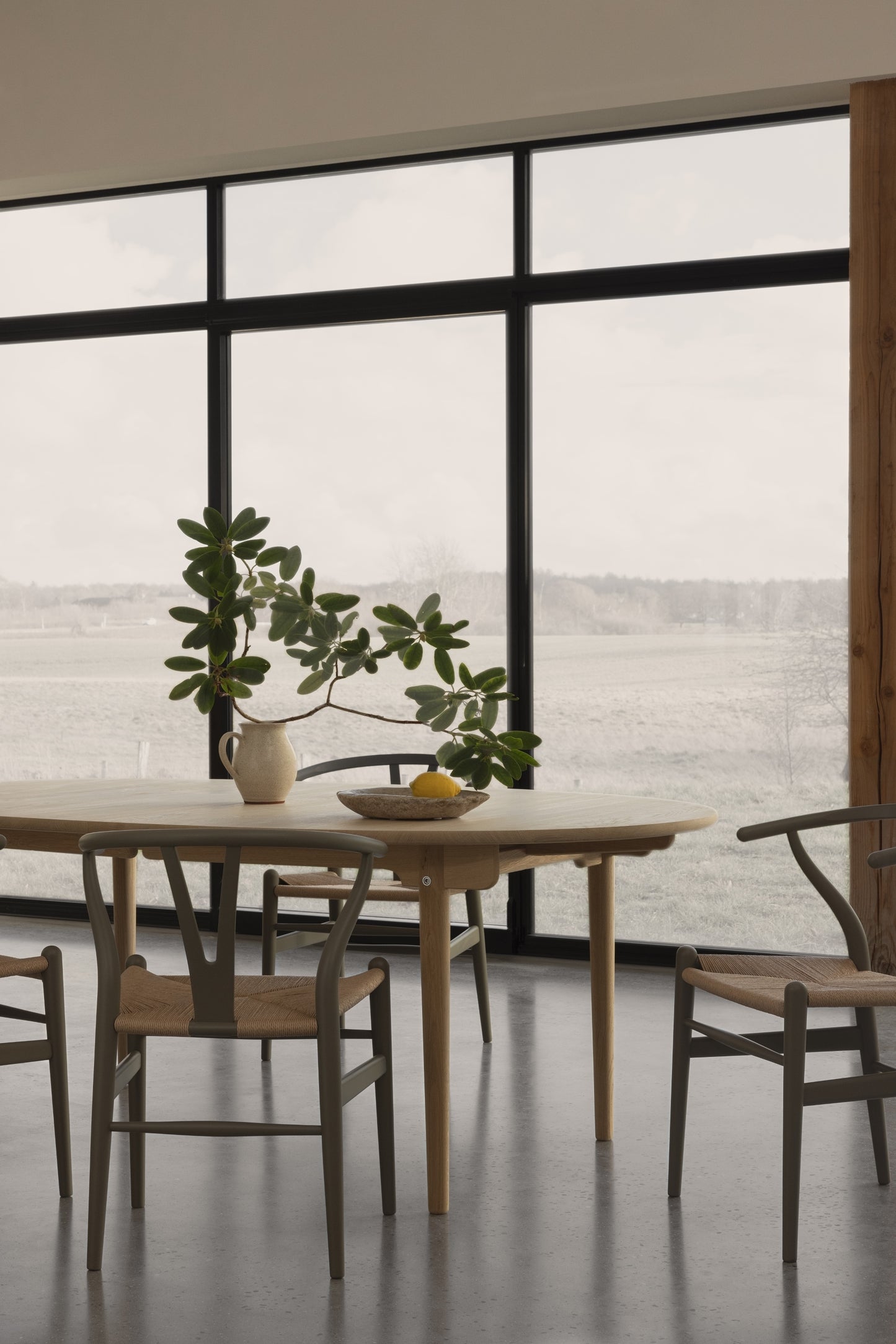 Carl Hansen & Søn CH24 Wishbone Soft Clay pyökki/luonnonväri