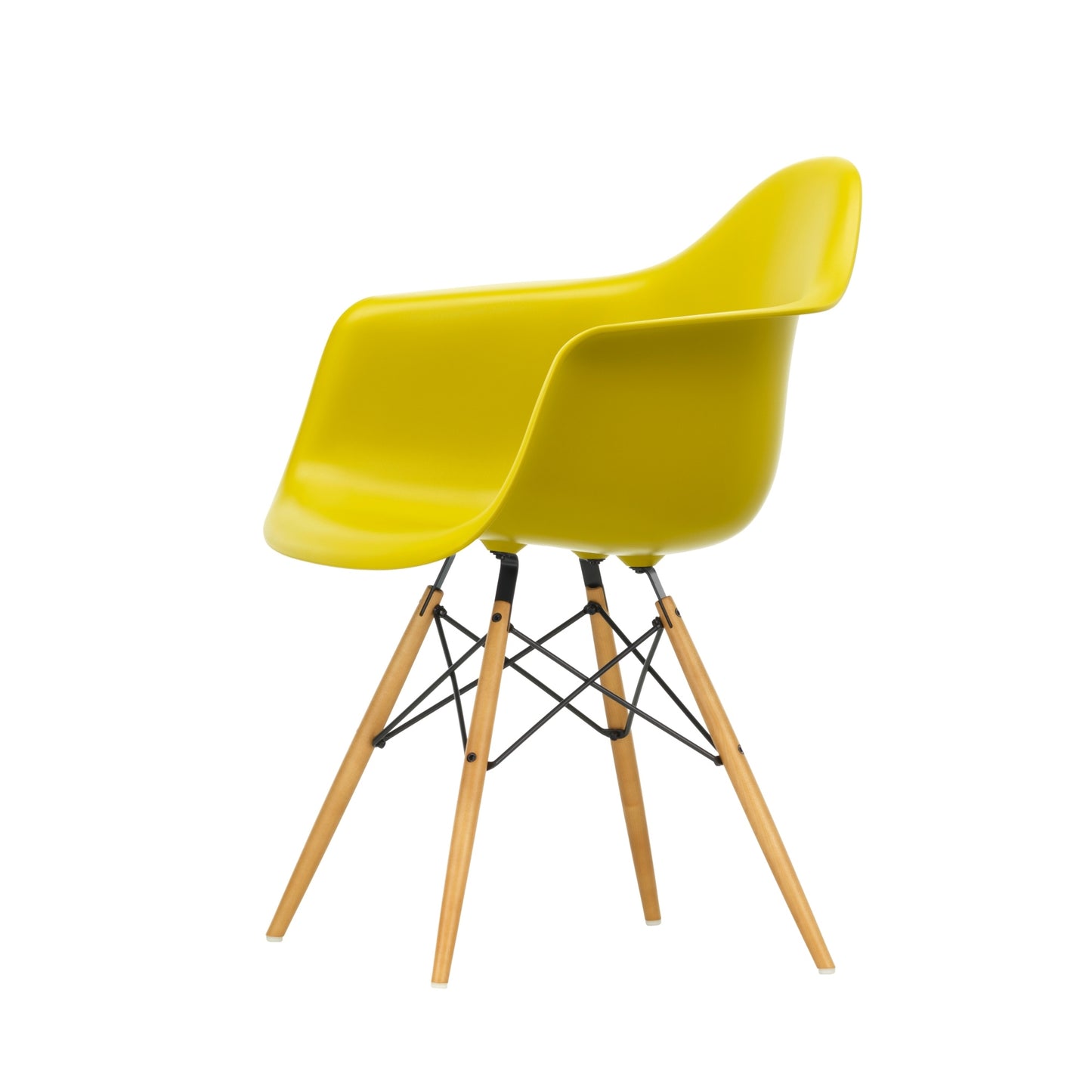 Vitra Eames DAW tuoli sinapinkeltainen/vaahtera