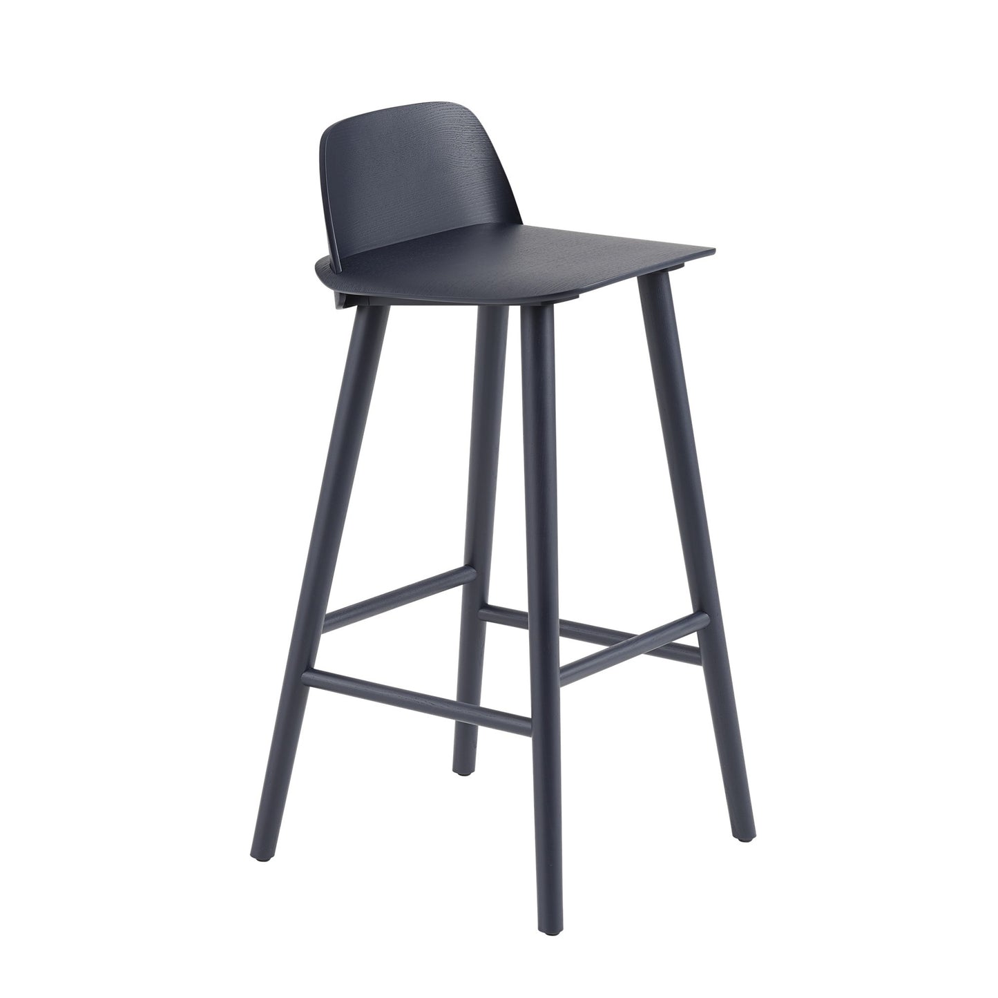 Muuto Nerd korkea baarituoli tummansininen