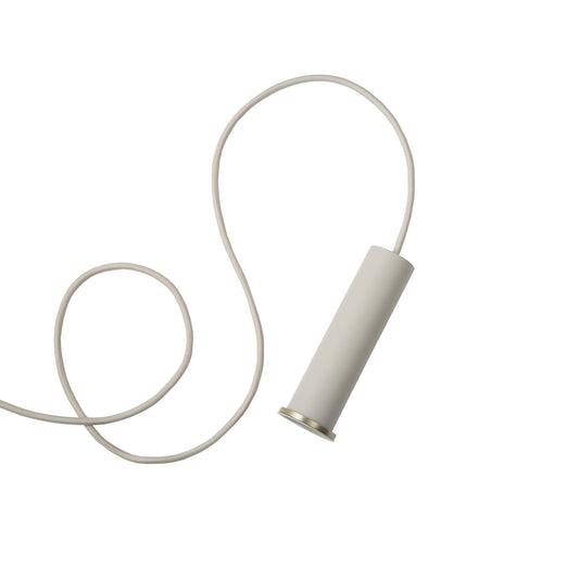Ferm Living Socket Pendant High vaaleanharmaa