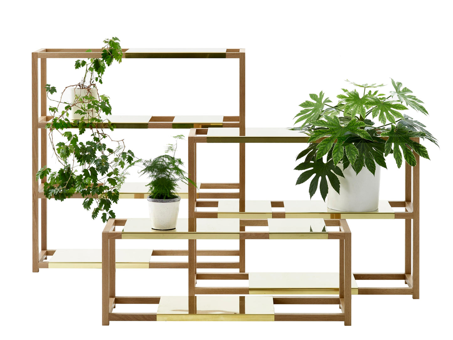 Adea The Botanic Shelf korkea tammi/messinki
