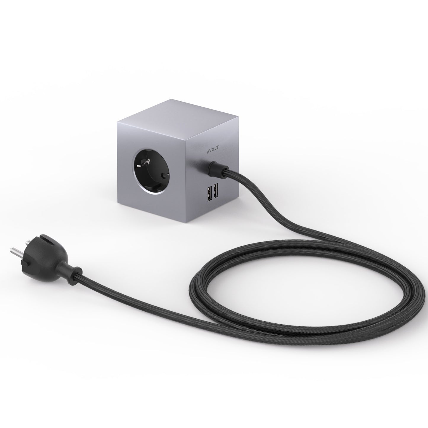 Avolt Square 1 USB jatkojohto alumiini