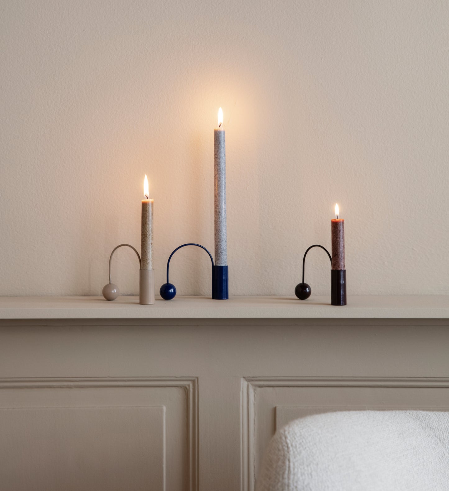 Ferm Living Balance kynttilänjalka beige