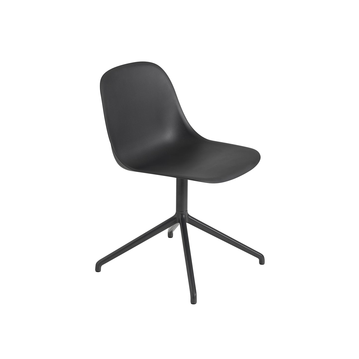 Muuto Fiber tuoli, pyörivä, musta