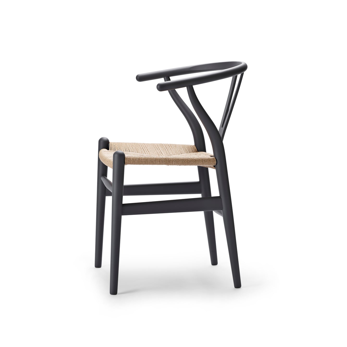 Carl Hansen & Søn CH24 Wishbone Soft tummanharmaa pyökki/luonnonväri