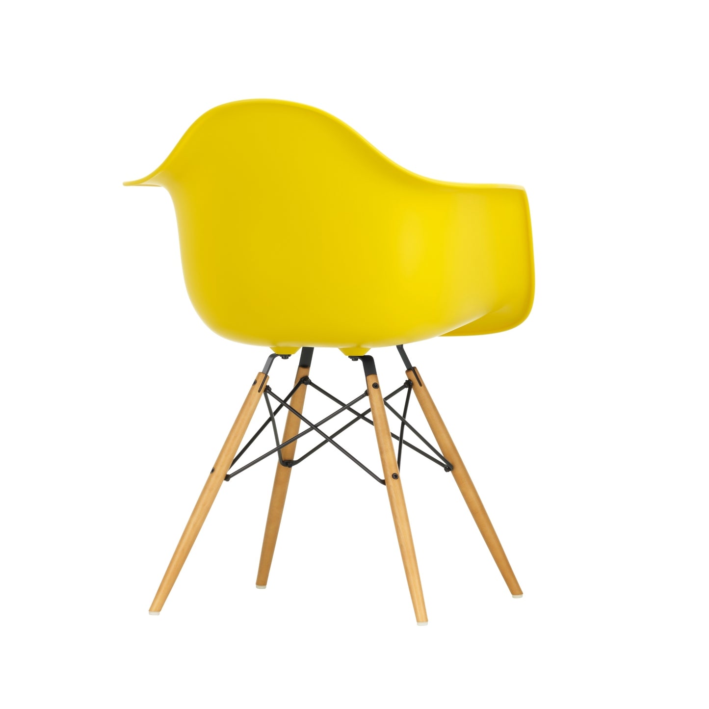 Vitra Eames DAW tuoli keltainen/vaahtera