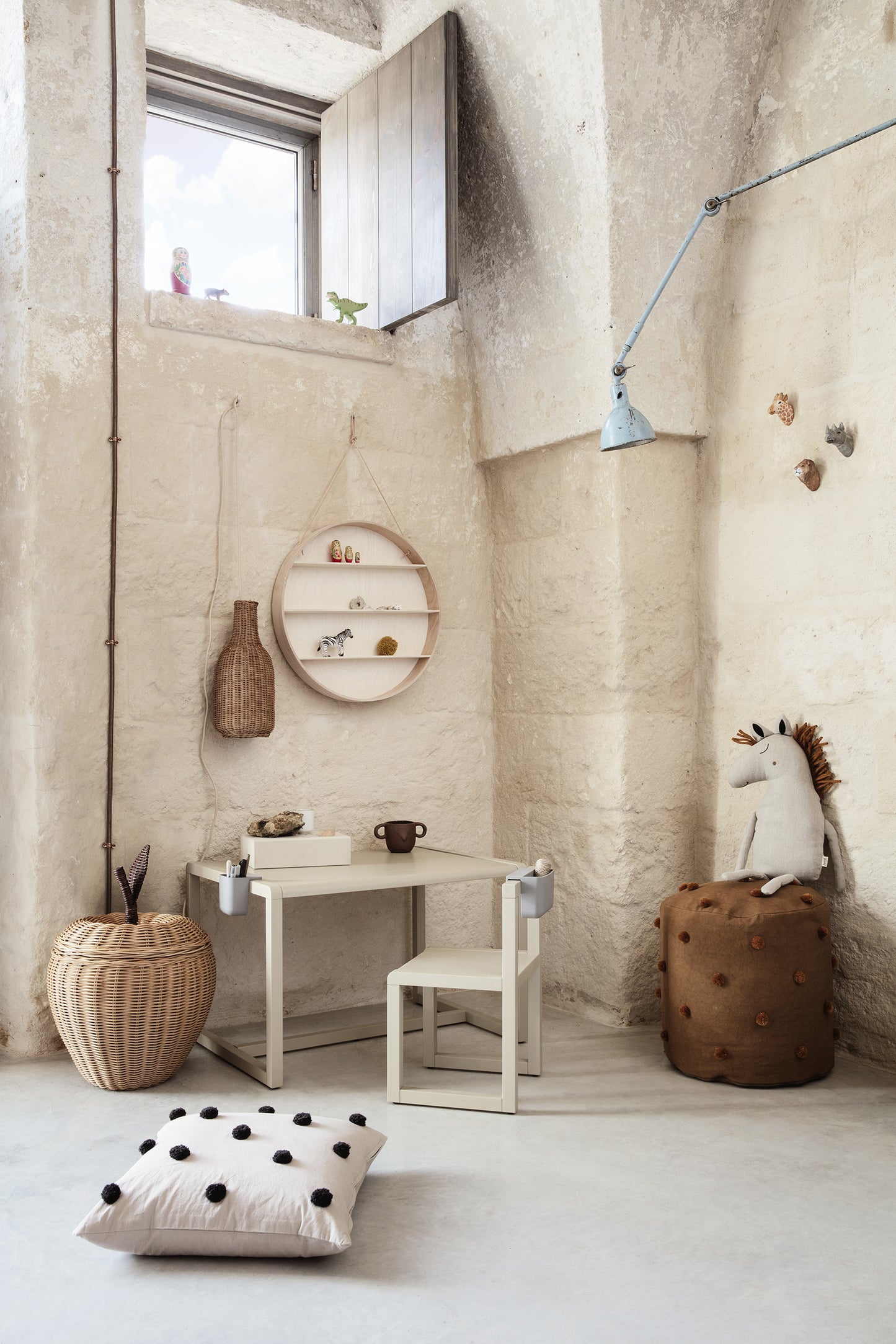 Ferm Living Dot Tufted tyyny hiekka