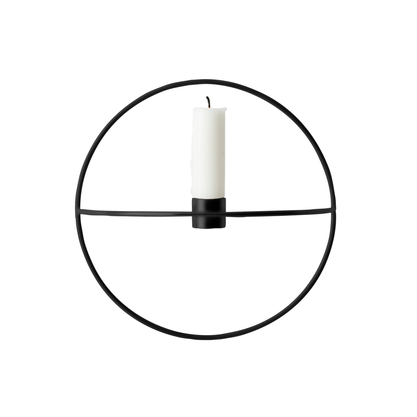 Menu POV Circle S seinäkynttelikkö musta