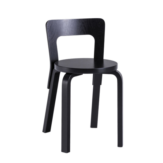 Artek 65 tuoli maalattu musta