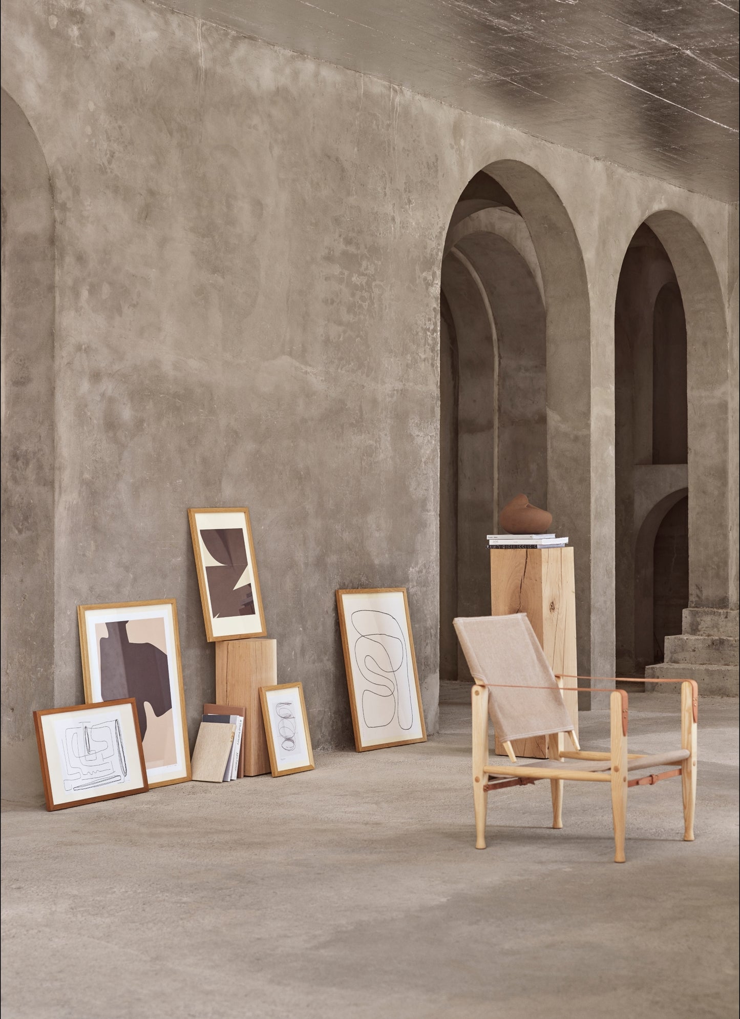 Carl Hansen & Søn KK47000 Safari tuoli valkoöljytty saarni/pellava