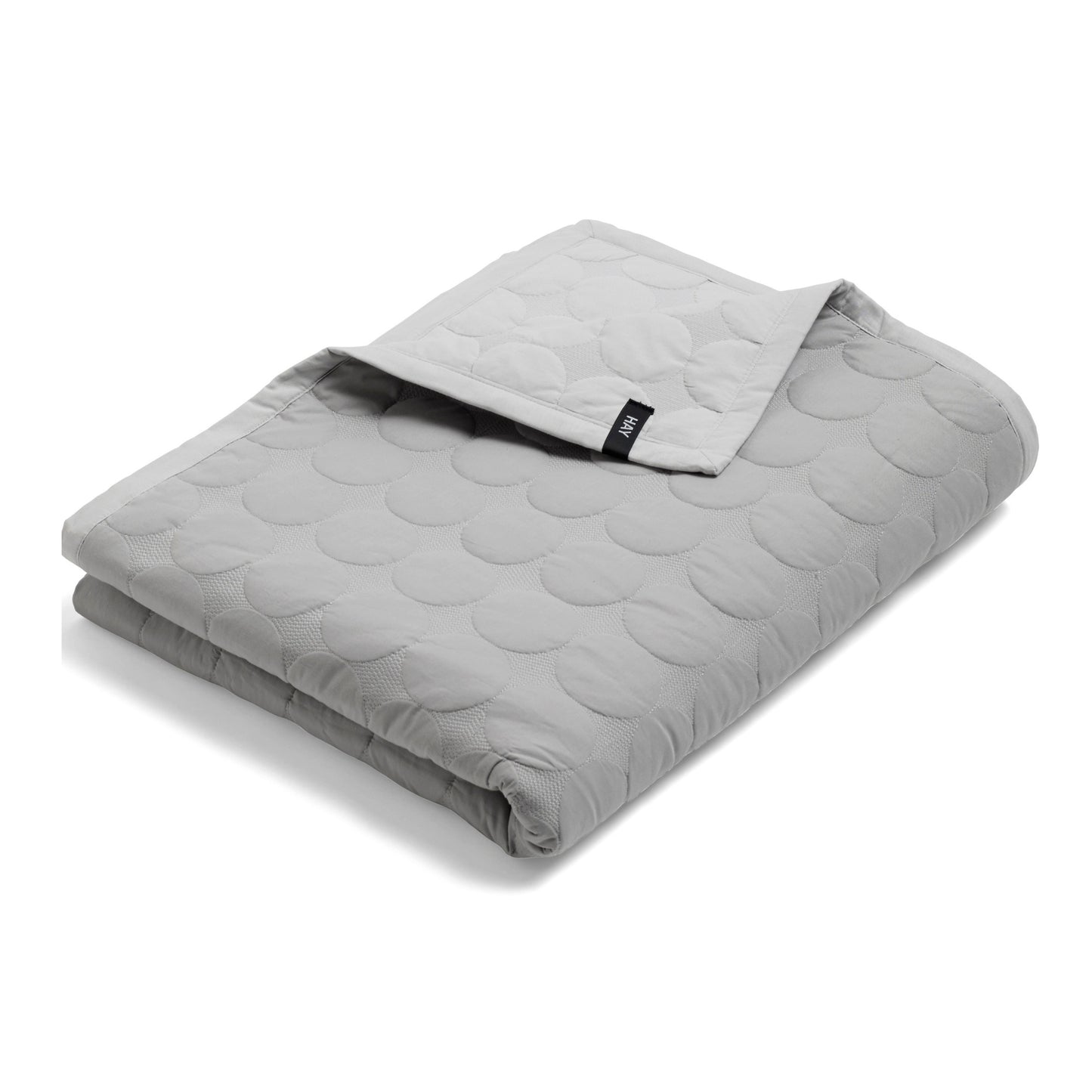 HAY Mega Dot päiväpeitto 235x245 vaaleanharmaa