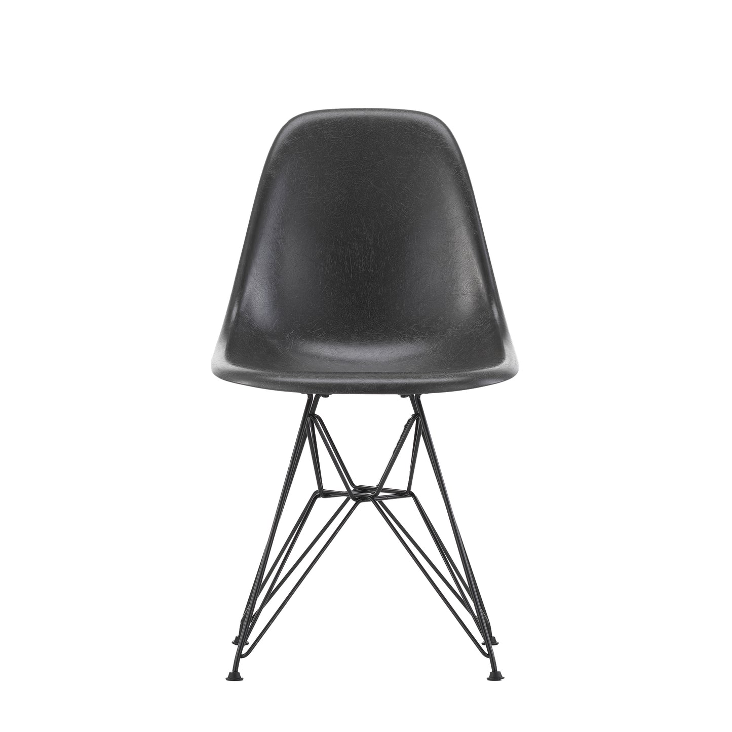 Vitra Eames DSR Fiberglass musta/elephant hide grey