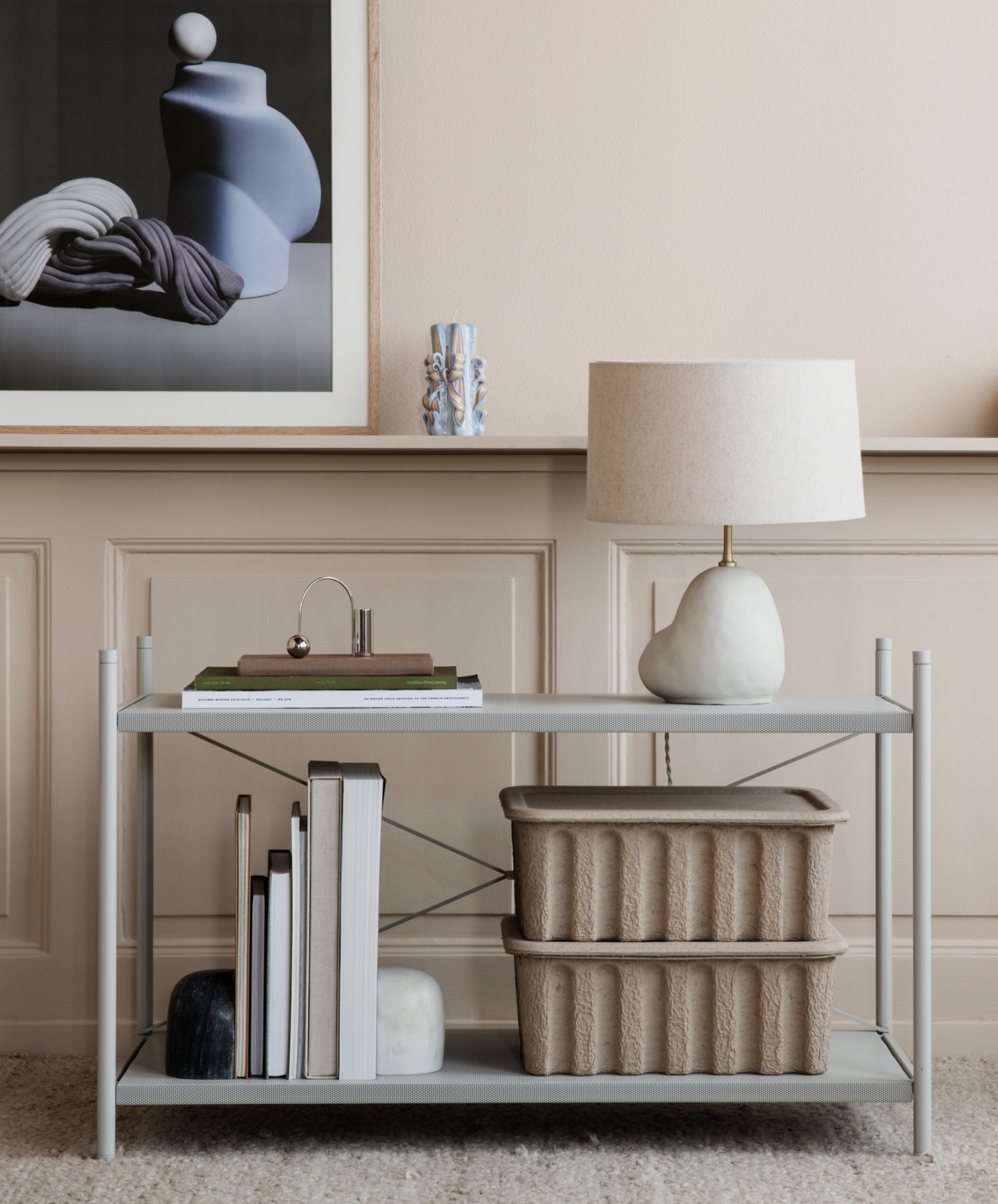 Ferm Living Balance kynttilänjalka kromi