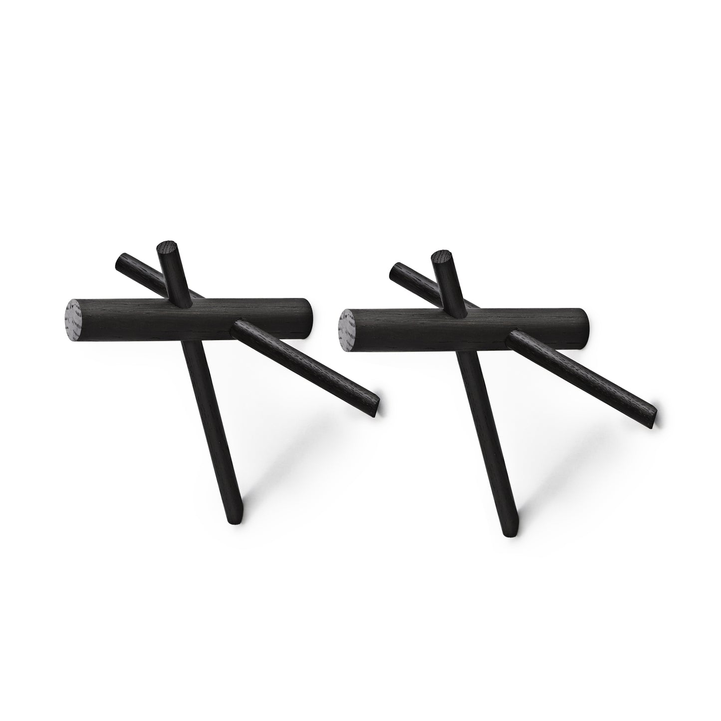 Normann Copenhagen Sticks ripustin 2kpl musta