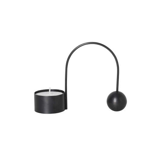 Ferm Living Balance tuikkukynttilänjalka musta