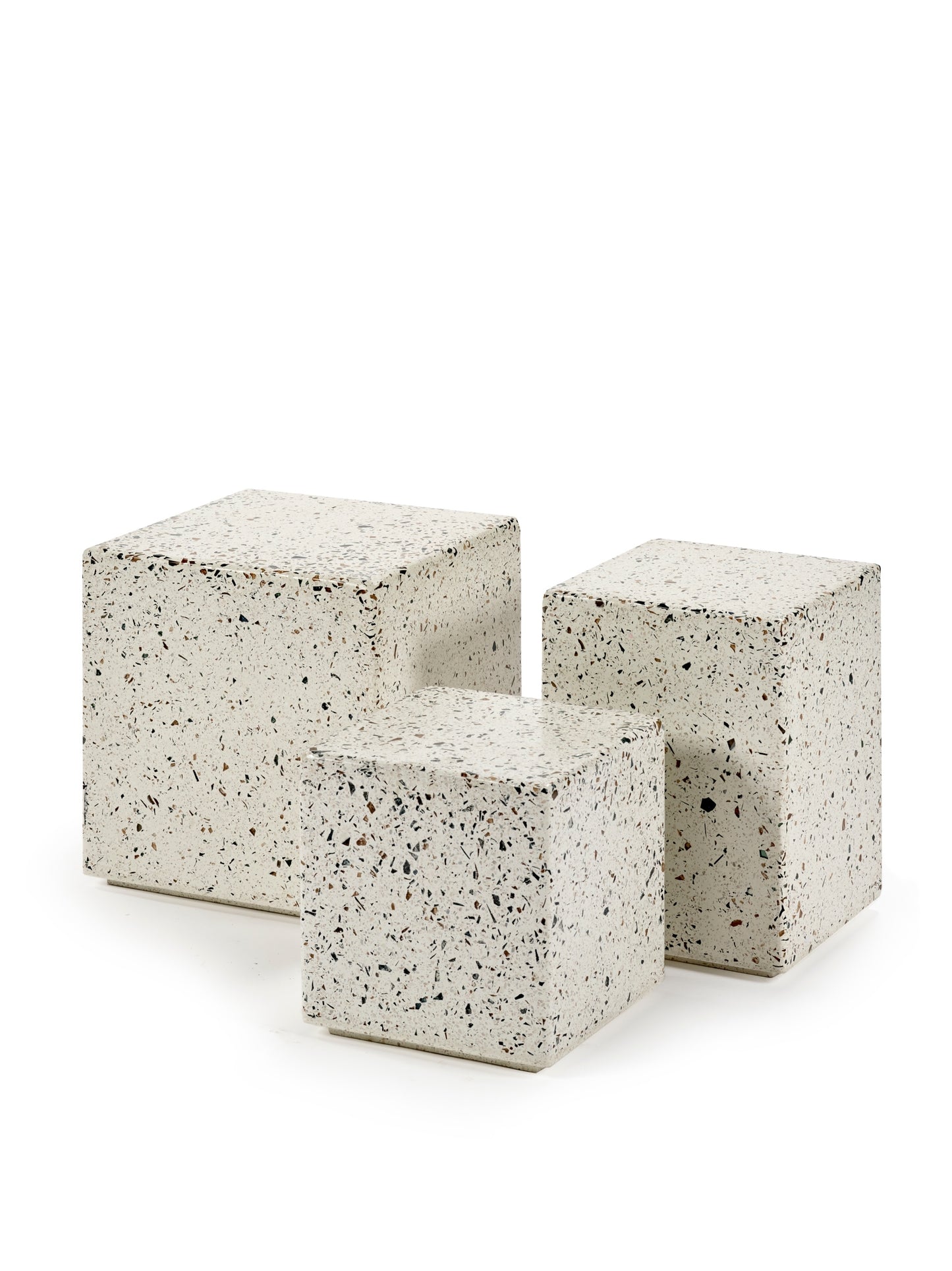 Serax Terrazzo sivupöytä 40x40 valkoinen