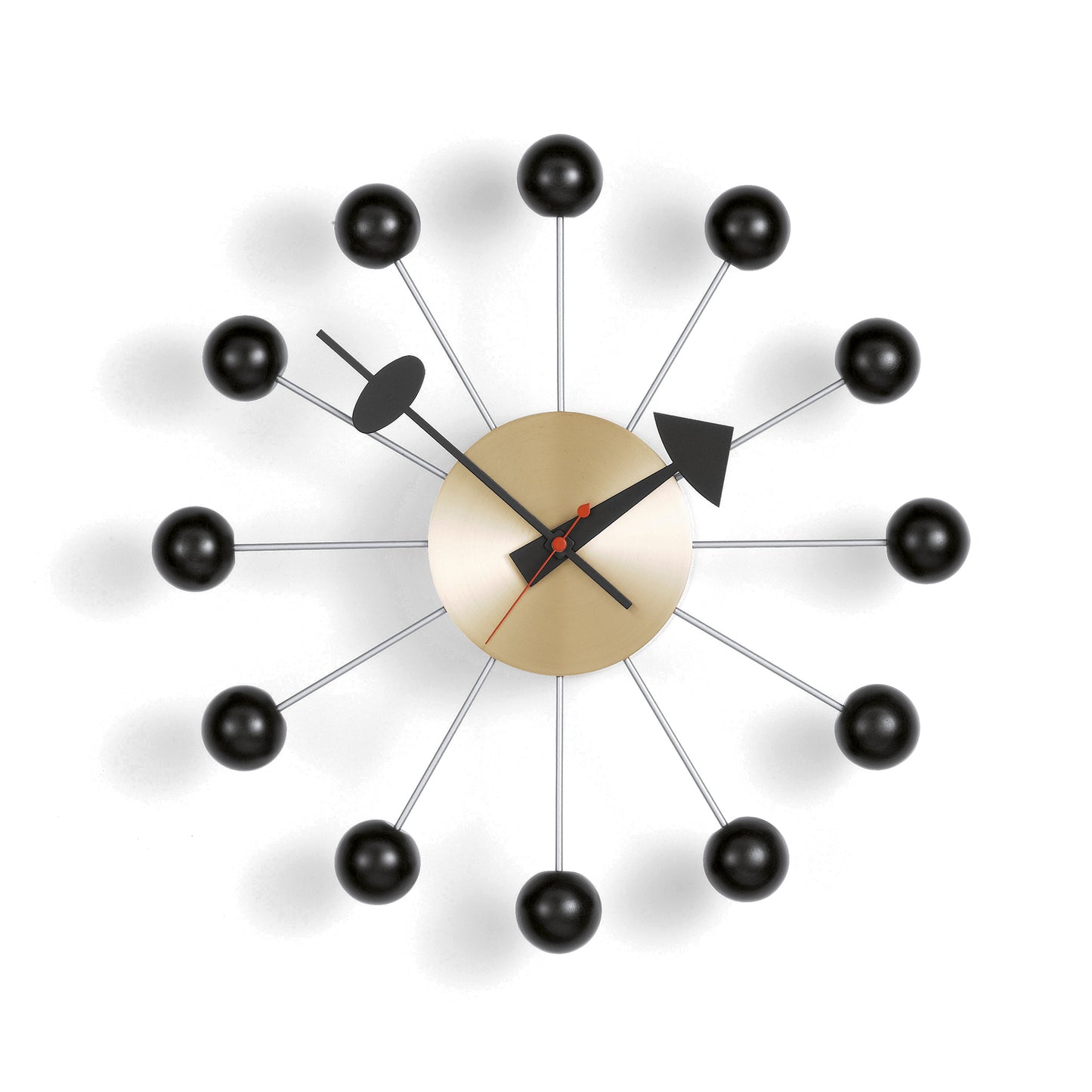 Vitra Nelson Ball kello musta-messinki