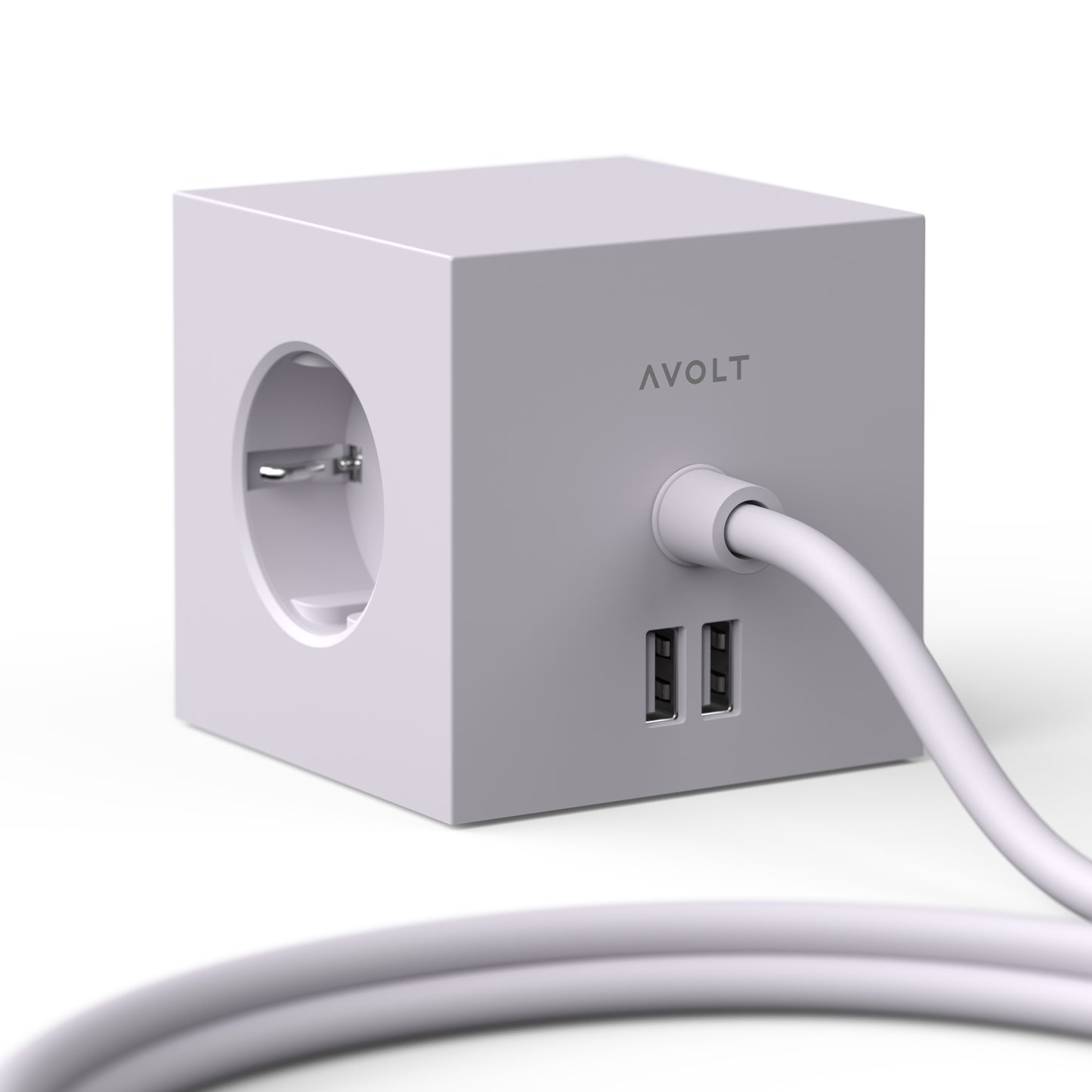 Avolt Square 1 USB jatkojohto harmaa