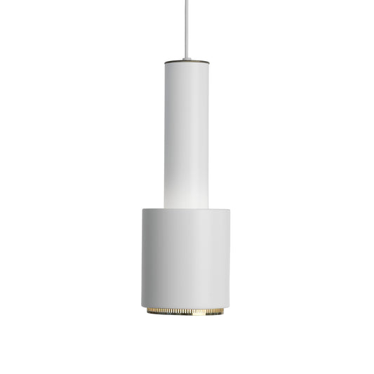Artek A110 "Käsikranaatti" valaisin valkoinen/messinki