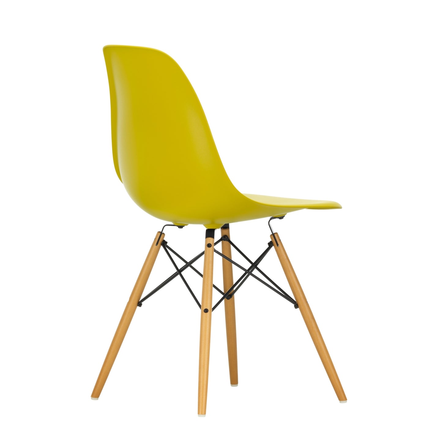 Vitra Eames DSW tuoli sinapinkeltanen/vaahtera