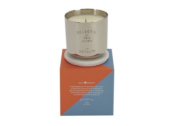 Tom Dixon Scent Royalty tuoksukynttilä hopea