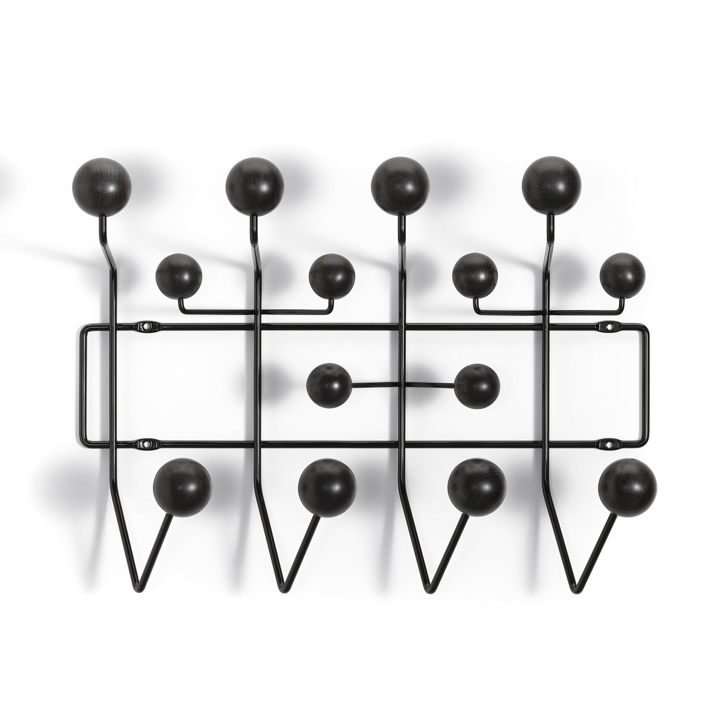 Vitra Eames Hang It All naulakko musta/musta
