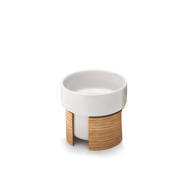 Tonfisk Design Lattekuppi valkoinen/pähkinä