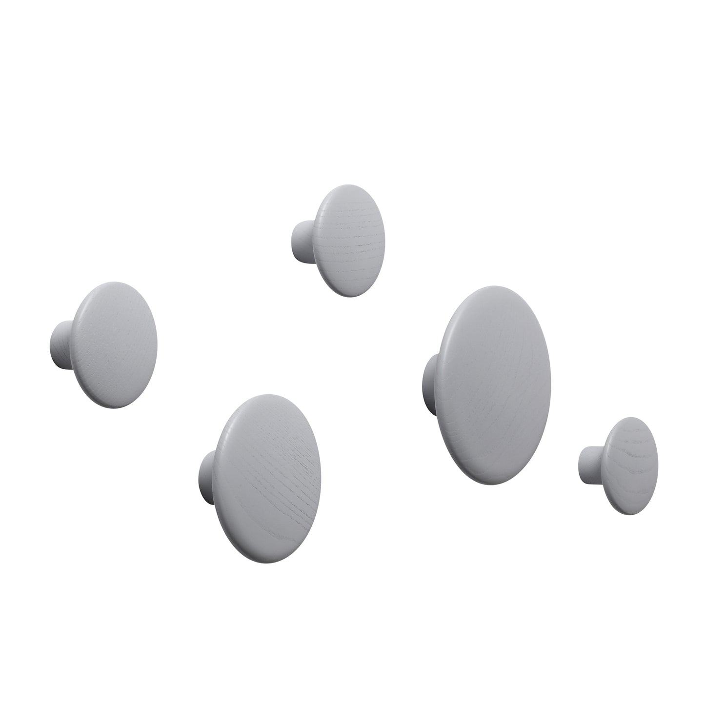 Muuto Dots ripustin 5 kpl harmaa
