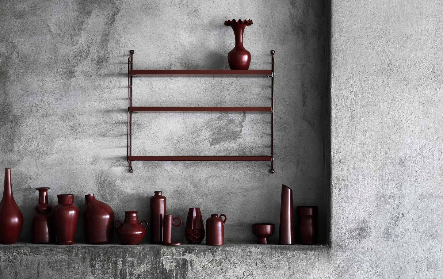 String Pocket viininpunainen