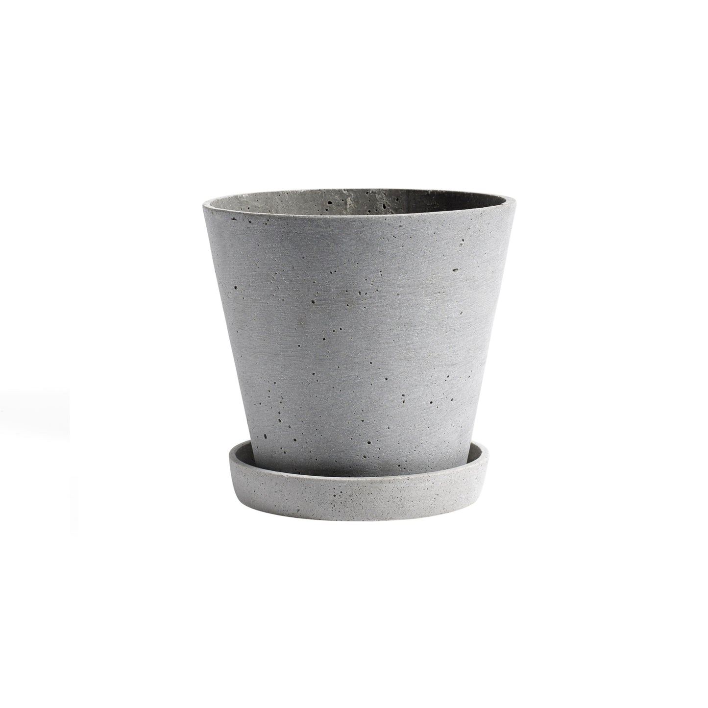 HAY Flowerpot L ruukku+lautanen harmaa
