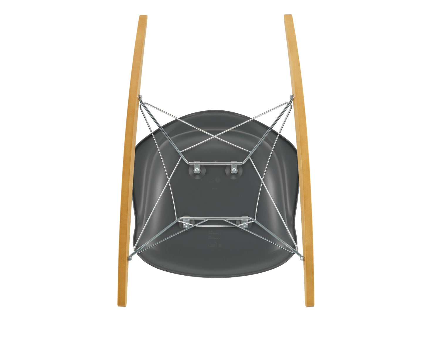 Vitra Eames RAR keinutuoli graniitinharmaa/vaahtera
