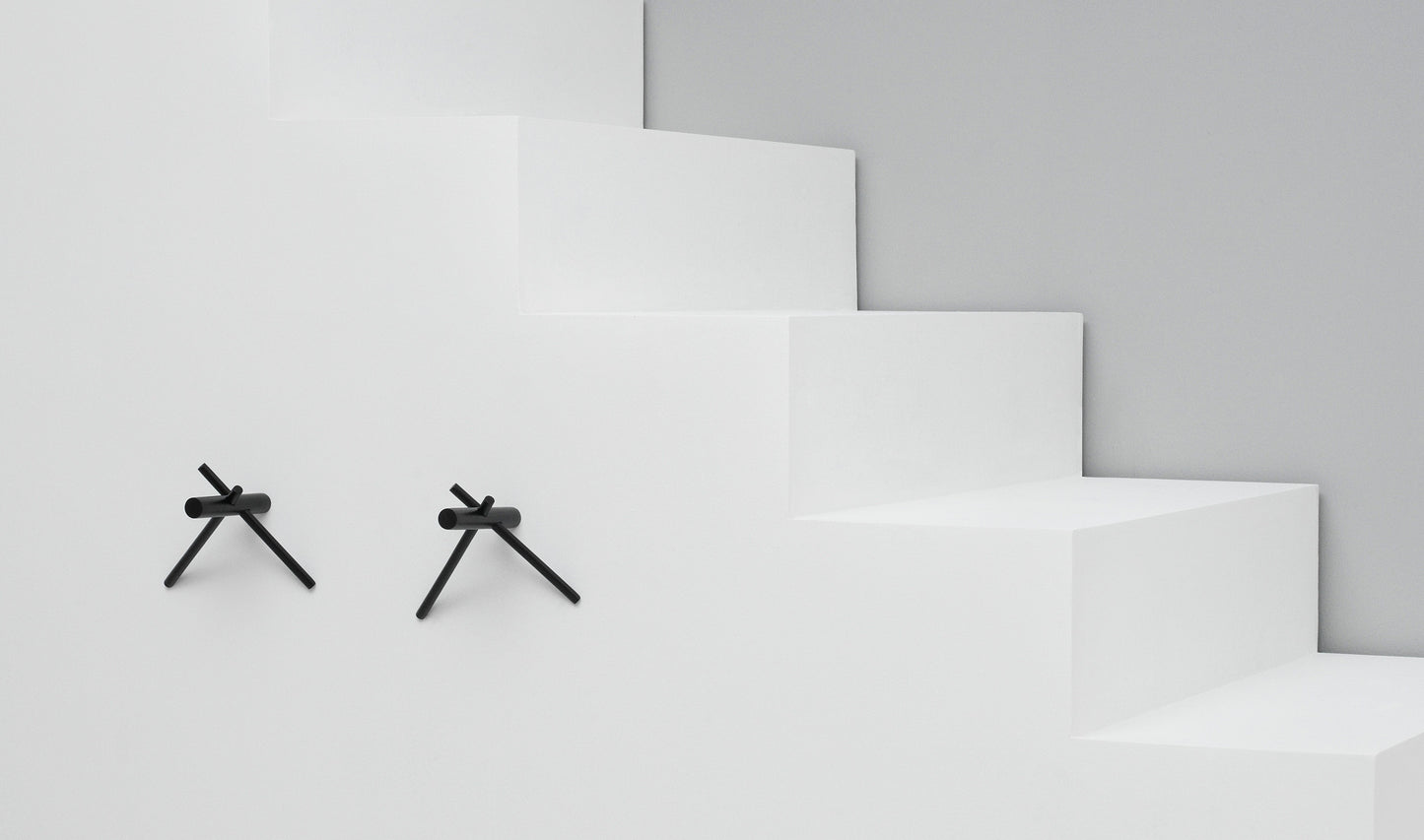 Normann Copenhagen Sticks ripustin 2kpl musta