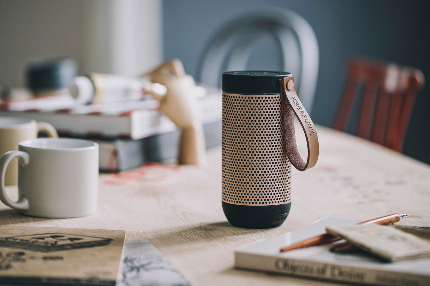 KREAFUNK aFUNK Bluetooth-kaiutin musta/ruusukulta