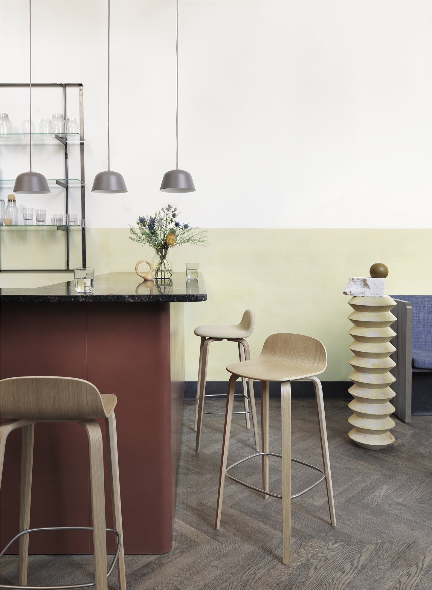 Muuto Visu baarituoli tammi