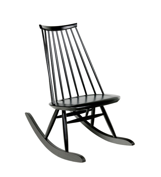 Artek Mademoiselle keinutuoli maalattu musta