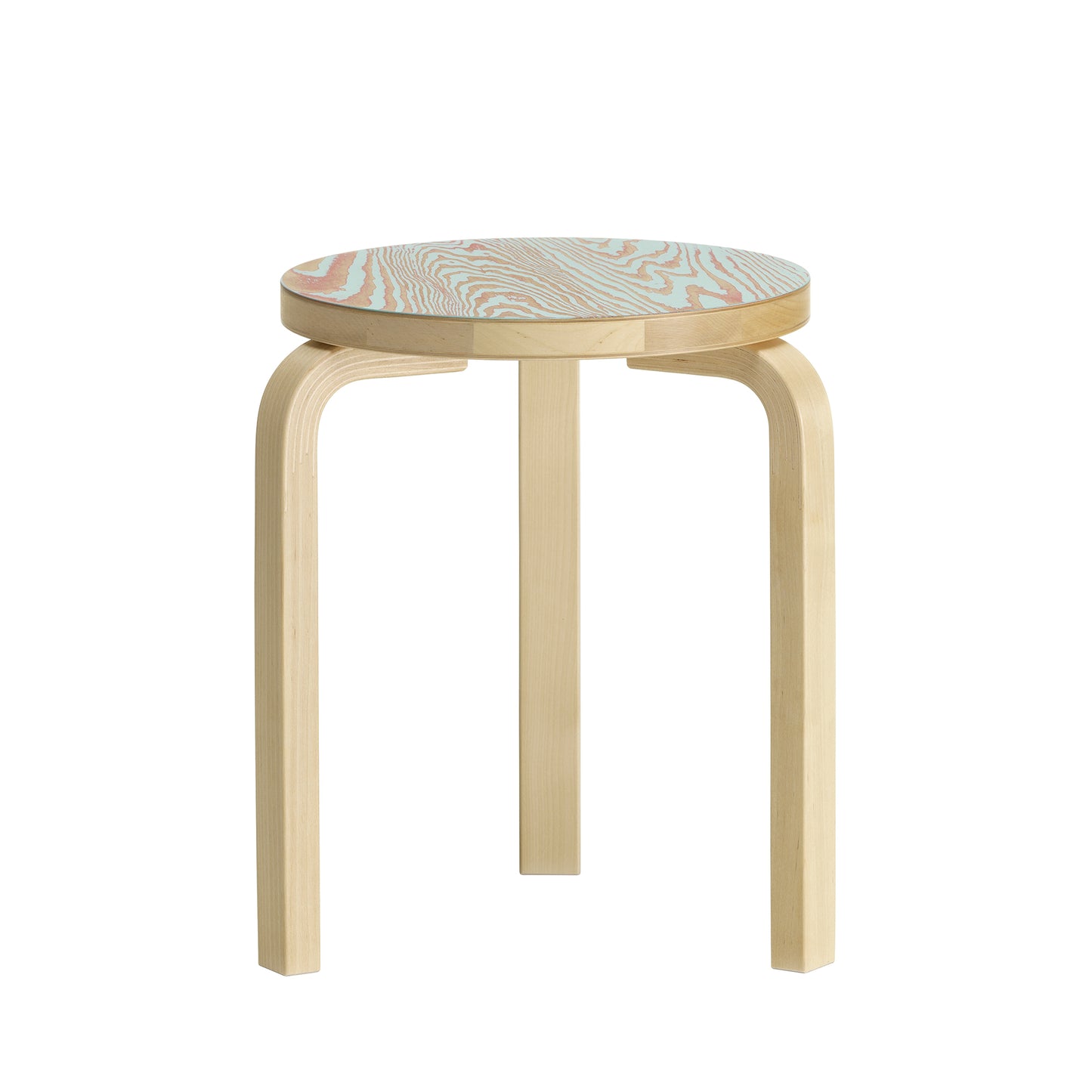 Artek 60 ColoRing jakkara istuin punainen/turkoosi