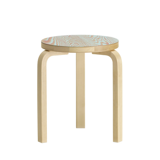Artek 60 ColoRing jakkara istuin punainen/turkoosi