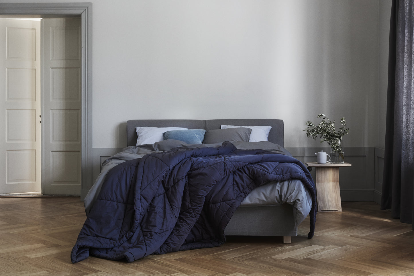 Matri Noora tyynyliina 50x60 tummanharmaa