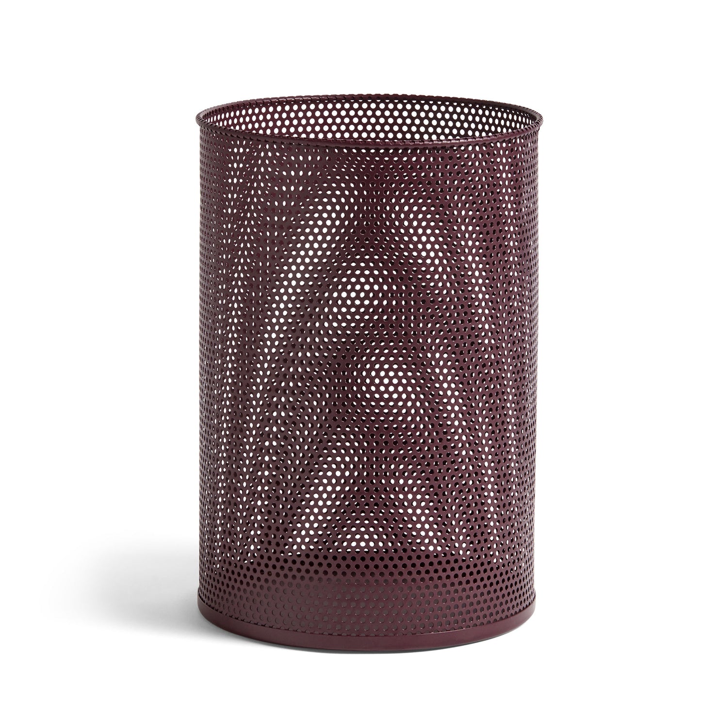 HAY Perforated Bin L burgundinpunainen