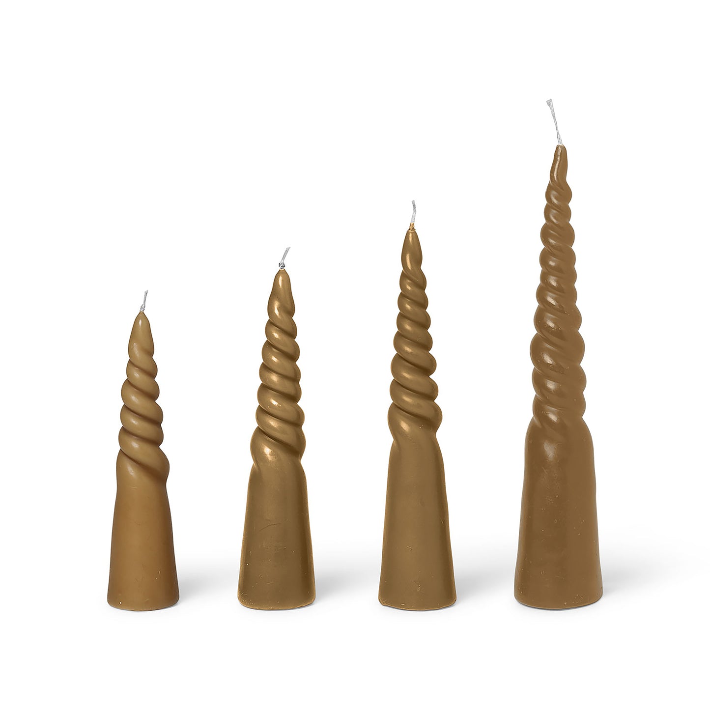 Ferm Living Twisted kynttilä 4kpl straw