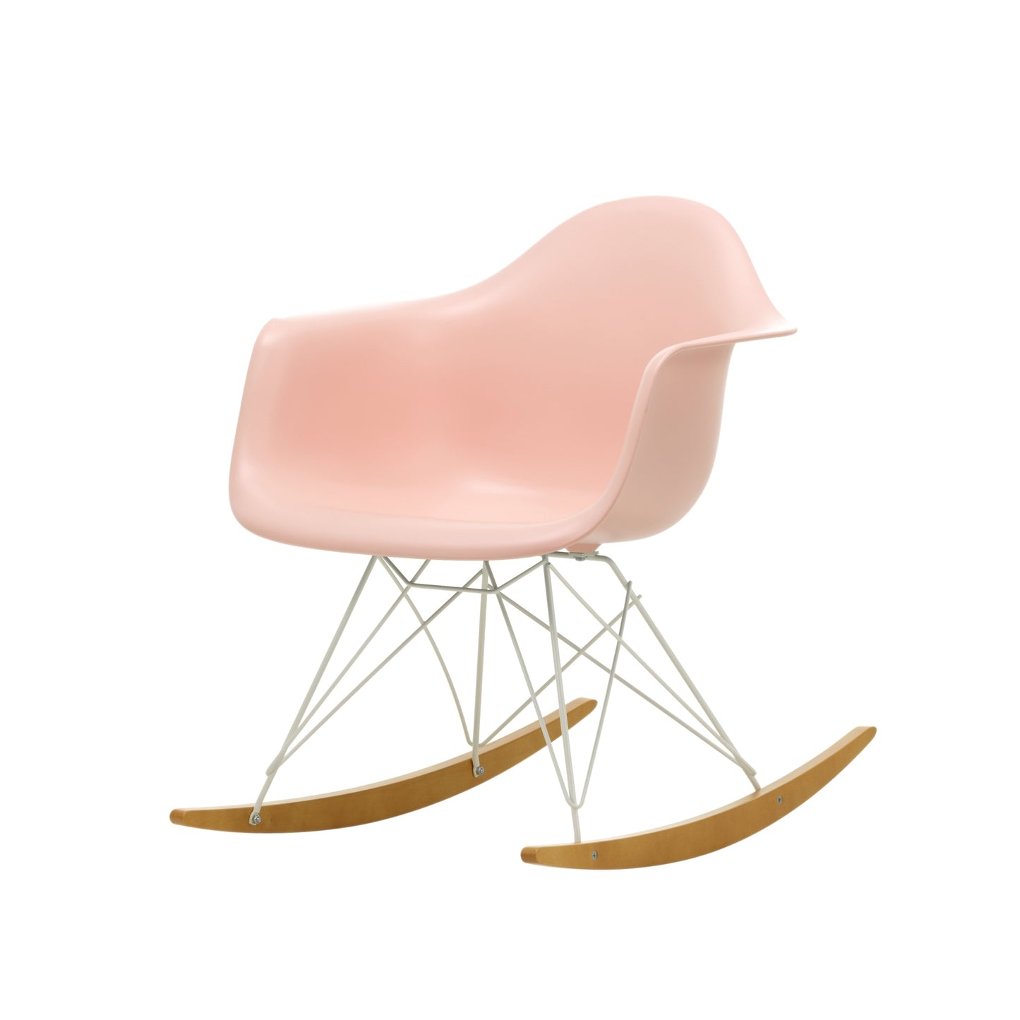 Vitra Eames RAR keinutuoli roosa/vaahtera
