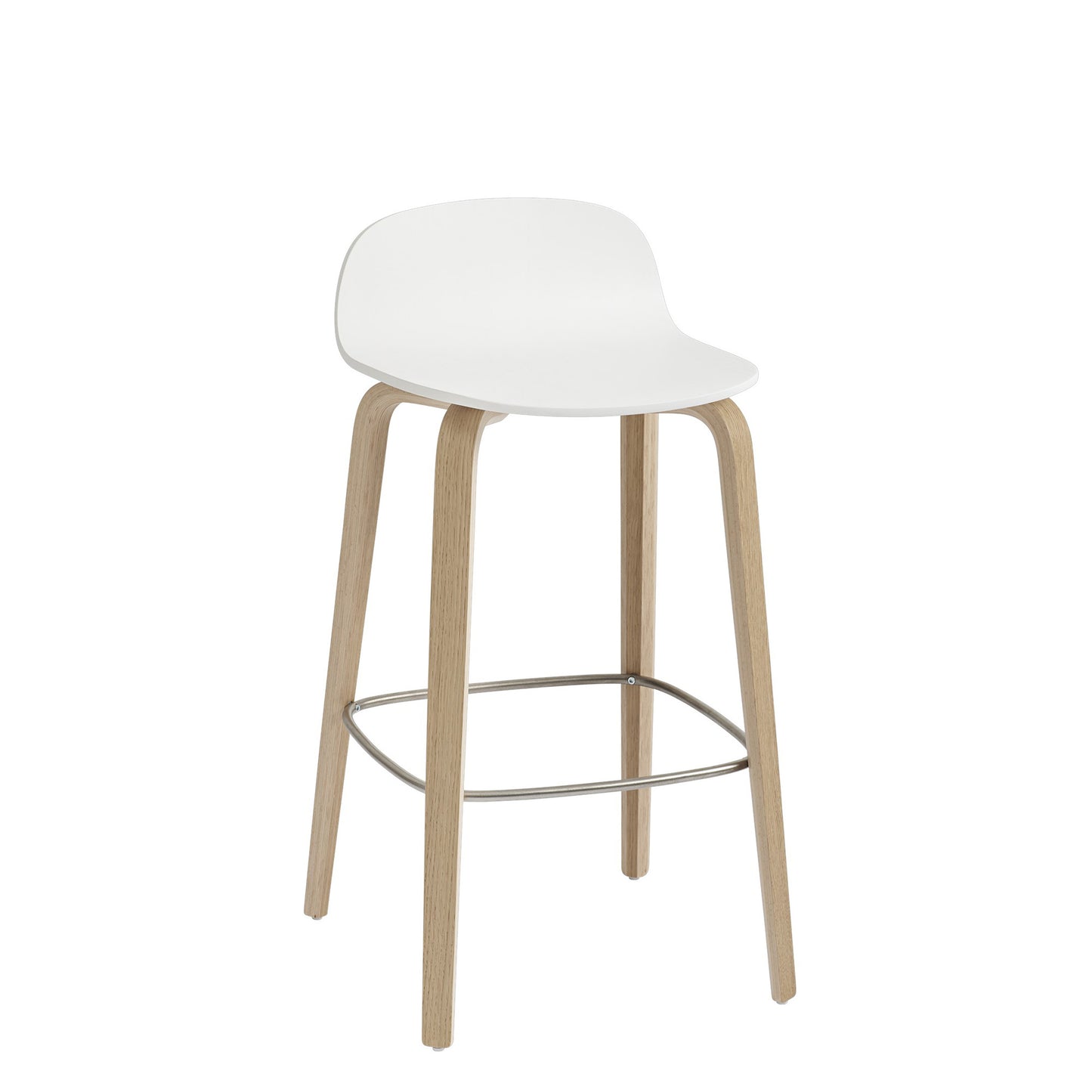 Muuto Visu baarituoli valkoinen/tammi