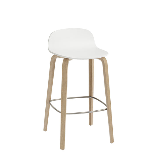 Muuto Visu baarituoli valkoinen/tammi