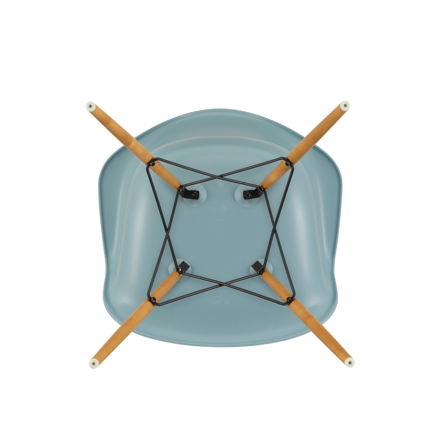 Vitra Eames DAW tuoli jäänharmaa/vaahtera